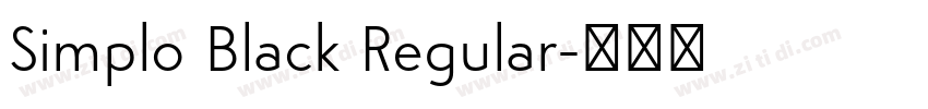 Simplo Black Regular字体转换